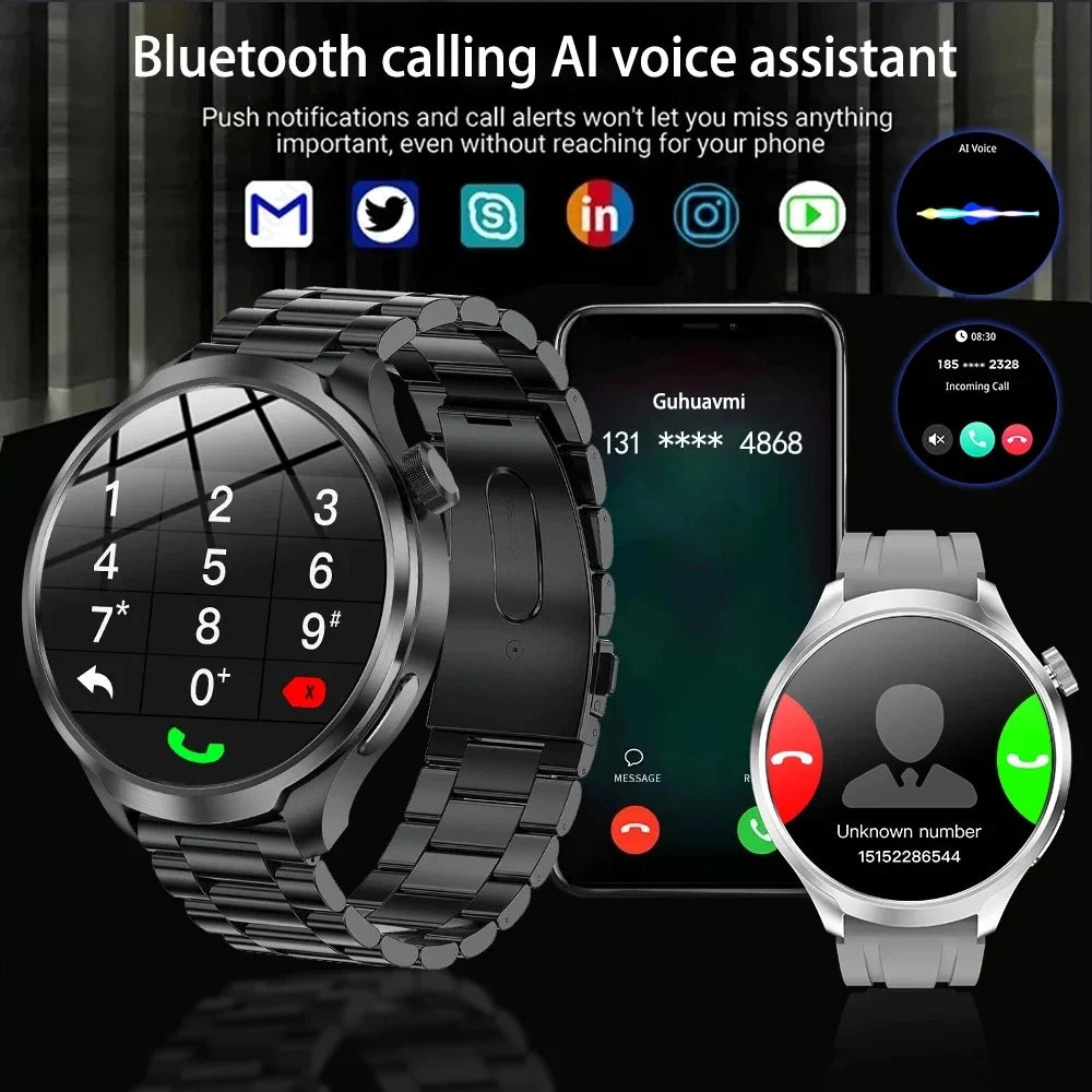 2025 New For HUAWEI GPS Sports smartwatch Men 1.85 AMOLED Screen Compass Altimeter Heart rate BP NFC Bluetooth Call Smart Watch