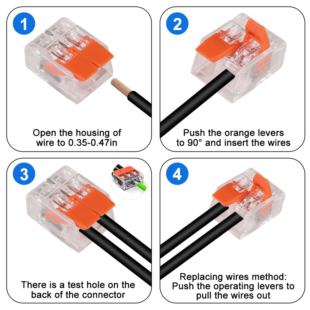 10-75 Pcs Orange Universal Type Quick Plug-in Terminals,Electrical Equipment Connectors,Wire Connector Terminals,250V/32A