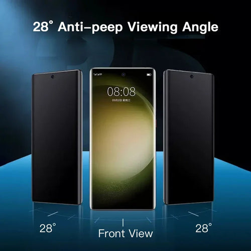 1-3PCS Anti-Spy UV Tempered Glass For Samsung Galaxy S24 S23 S22 S21 Ultra With Tool For S24Ultra Privacy Screen Protector
