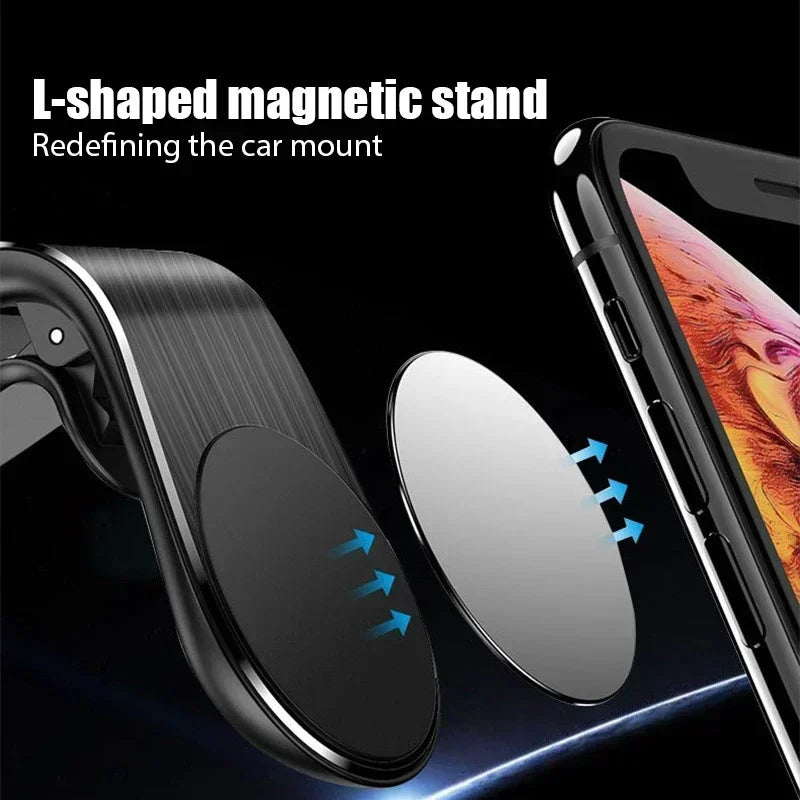 1Pcs Free Customized Logo  Magnetic Car Phone Holder in Car Phone Stand Clip Mount for Samsung Huawei iPhone Car Accessories