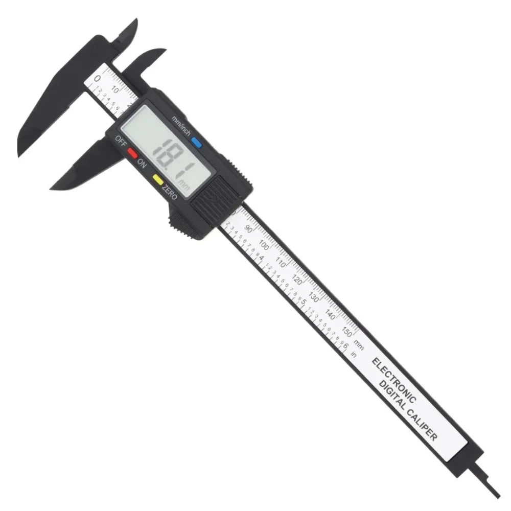 150mm 100mm Electronic Digital Caliper Carbon Fiber Dial Vernier Caliper Gauge Micrometer Measuring Tool Digital Ruler