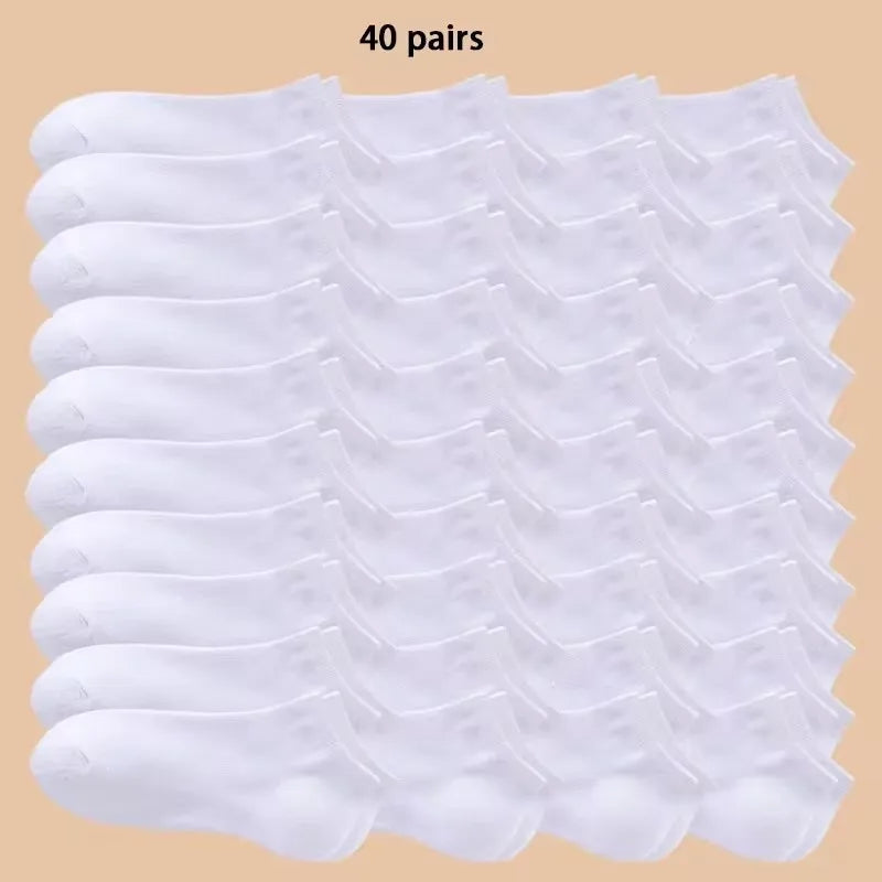 5/7/10 Pairs of Men/women Boat Socks, Plain Color, Anti Odor, Summer Ankle Socks, Casual and Breathable Low Waisted Socks