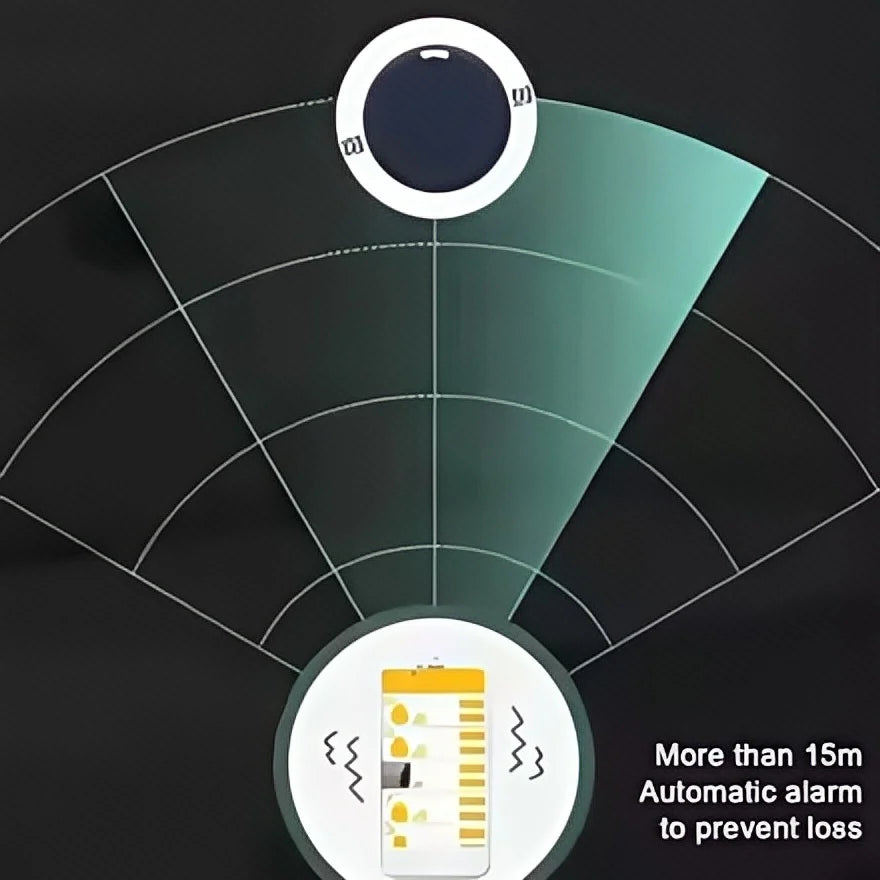 Mini GPS Tracker for Keys, Wallet & Child – Bluetooth Anti-Lost Alarm, |Realtime Tracking & Waterproof Design