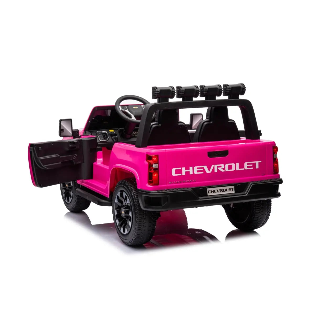 24V 4x4 Chevrolet Silverado 2 Seater Ride on Truck for Kids-4