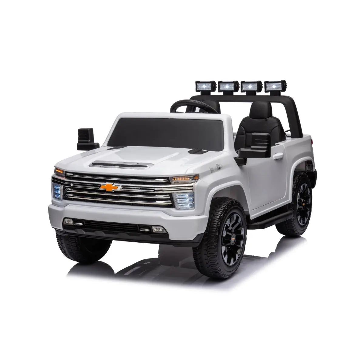 24V 4x4 Chevrolet Silverado 2 Seater Ride on Truck for Kids-5