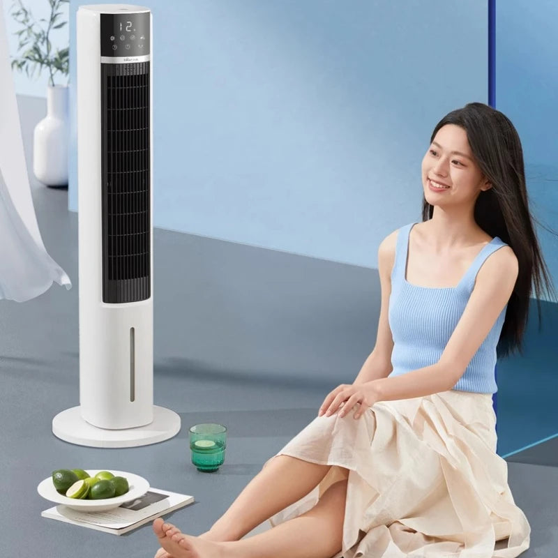 4.5L Ice Cooling Portable Air Conditioner‌ 12 Speeds Mist Spray  Humidifier 12H Timer Water-Cooled Fan for Bedroom/Patio Use