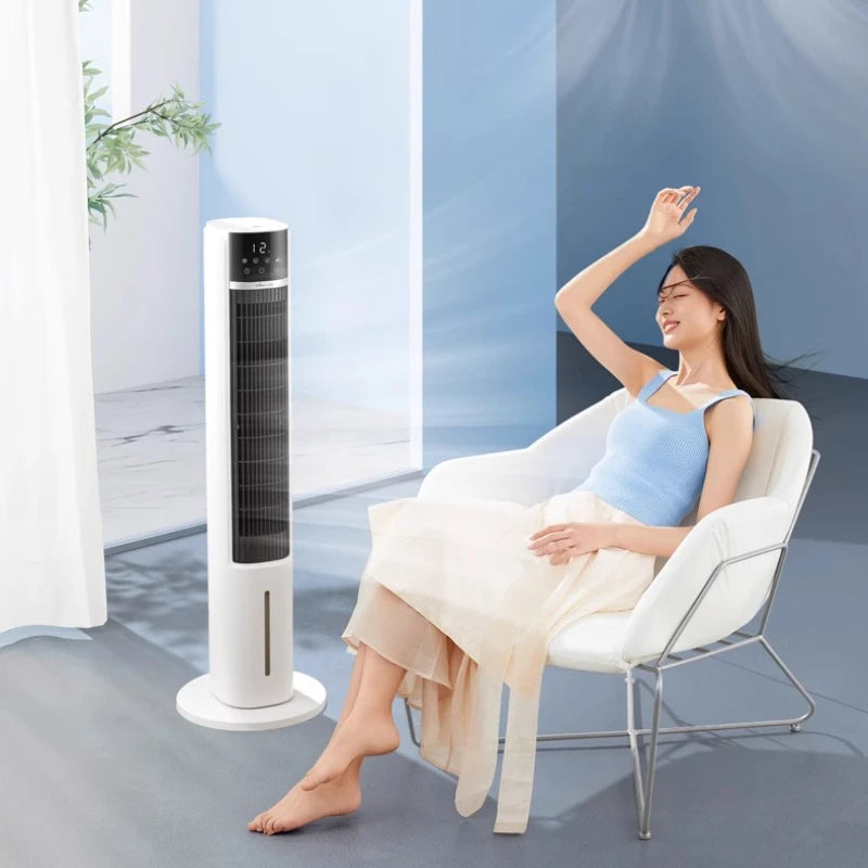 4.5L Ice Cooling Portable Air Conditioner‌ 12 Speeds Mist Spray  Humidifier 12H Timer Water-Cooled Fan for Bedroom/Patio Use