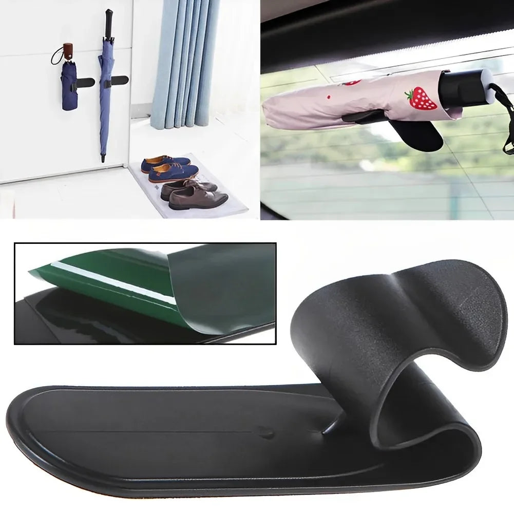 2Pcs Car Trunk Umbrella Hook Multifunction Hook Hanger Rack Umbrella Holder Hanger Car Seat Clip Fastener Rack Car Accessories