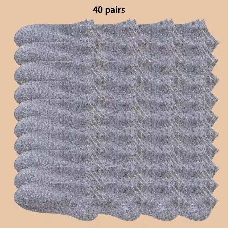 5/7/10 Pairs of Men/women Boat Socks, Plain Color, Anti Odor, Summer Ankle Socks, Casual and Breathable Low Waisted Socks