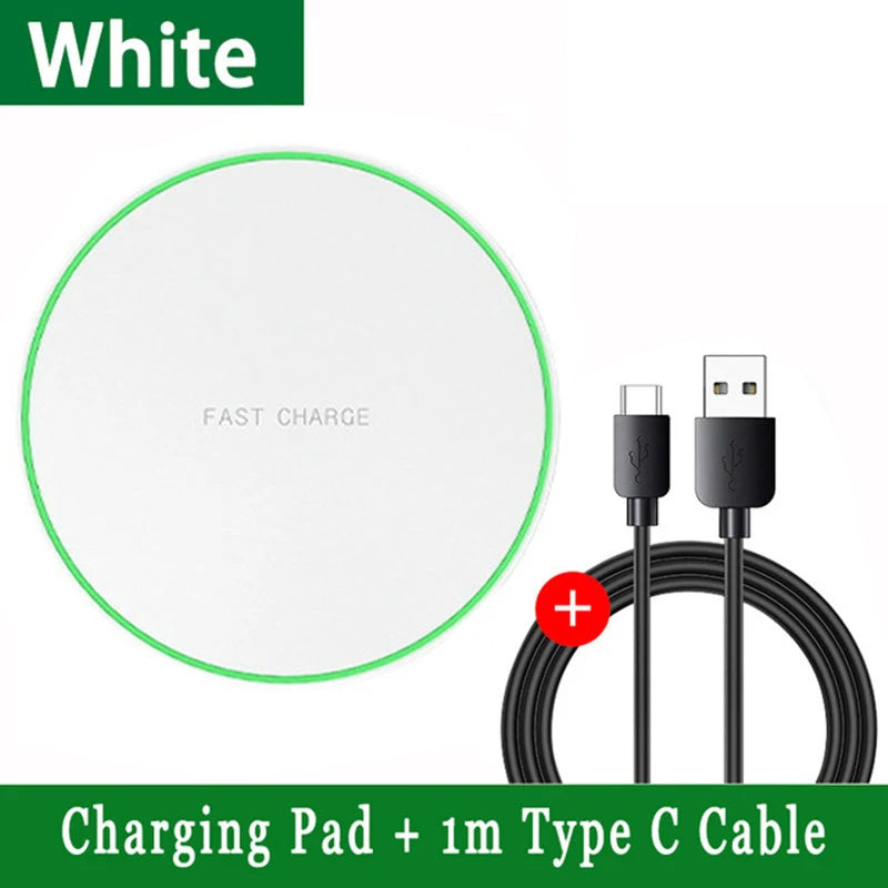 100W Wireless Charger Pad for iPhone 15 14 13 12 Pro Max Samsung S21 S20 S10 S9 Xiaomi Induction Fast Charging Docking Station