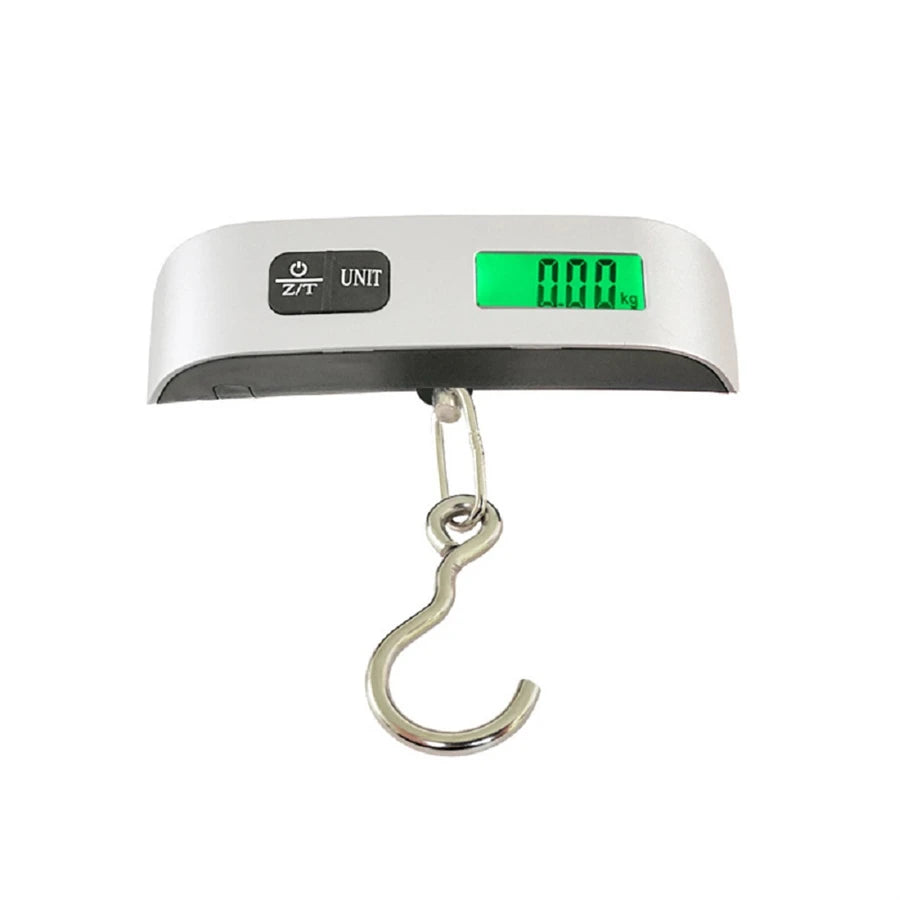 110Lb/50Kg Hanging Baggage Scale Digital Luggage Scale LCD Display Portable Suitcase Weighing Scale Travel Luggage Weight Scale