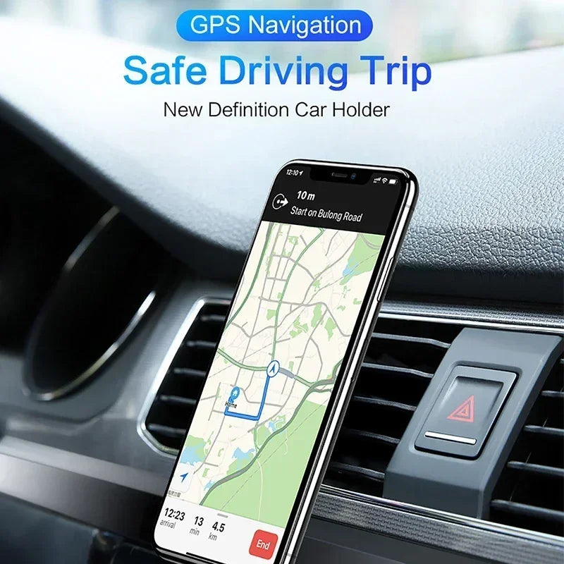 1Pcs Free Customized Logo  Magnetic Car Phone Holder in Car Phone Stand Clip Mount for Samsung Huawei iPhone Car Accessories